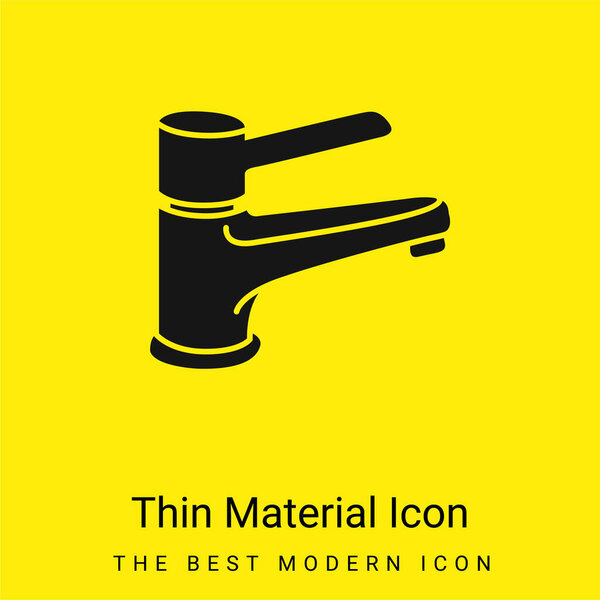 Bathroom Tap Tool To Control Water Supply minimal bright yellow material icon