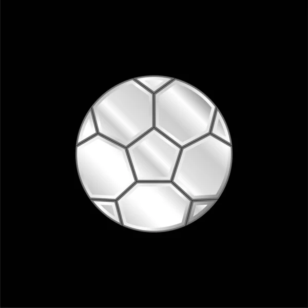 stock vector Ball silver plated metallic icon