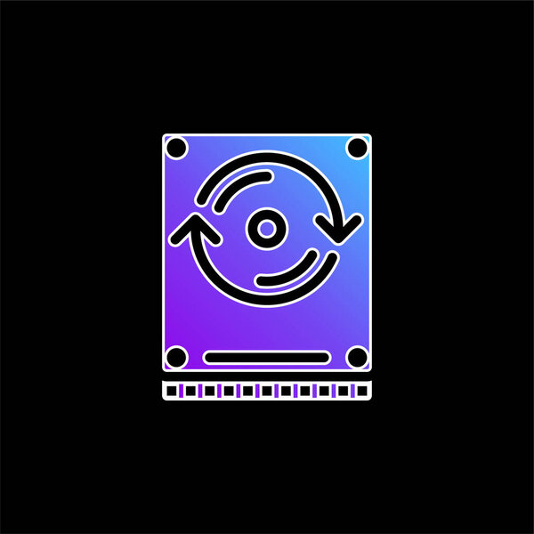 Резервная копия значка синего градиента