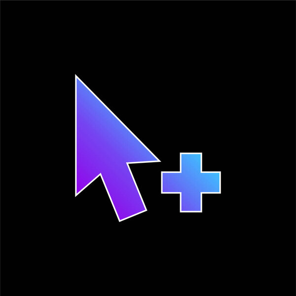 Добавить синий векторный значок