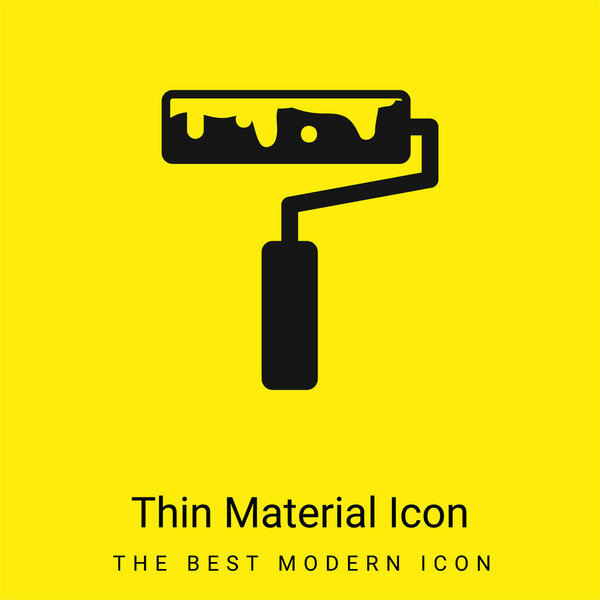 Art Painting Roller minimal bright yellow material icon