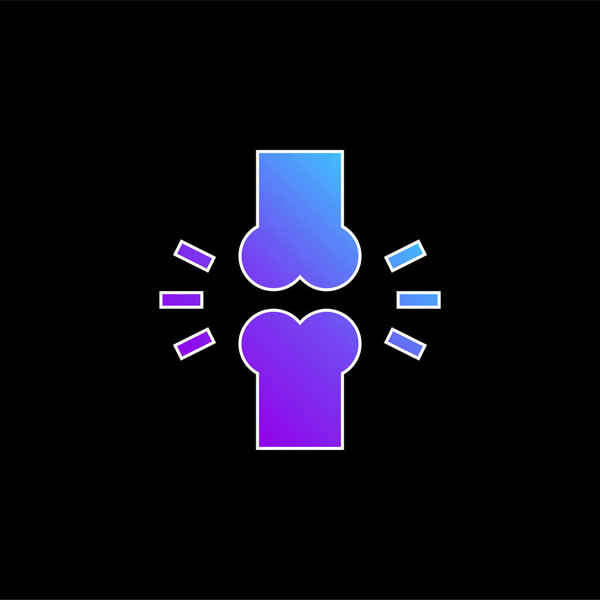Bones blue gradient vector icon
