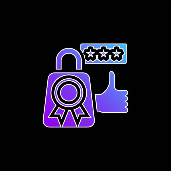 Best Seller blue gradient vector icon