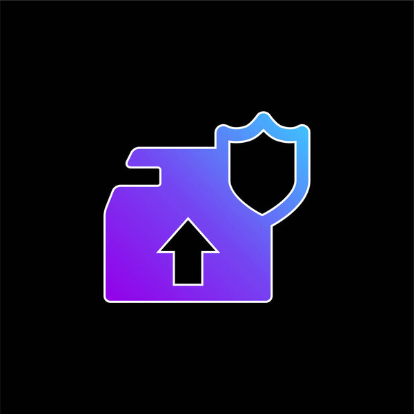 Значок синего градиента