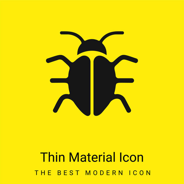 Big Bug minimal bright yellow material icon