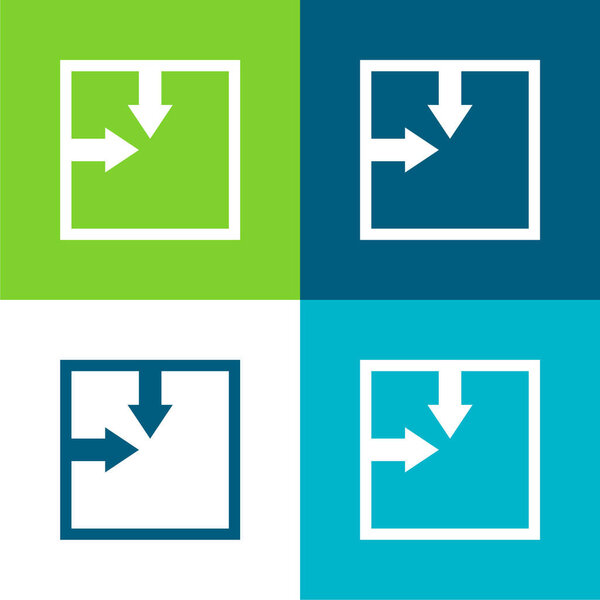 Абсолютный четырехцветный минимальный набор значков