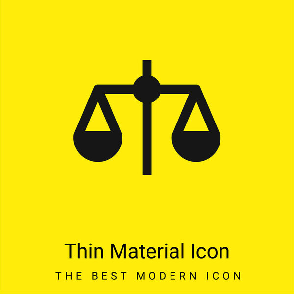 Balance minimal bright yellow material icon