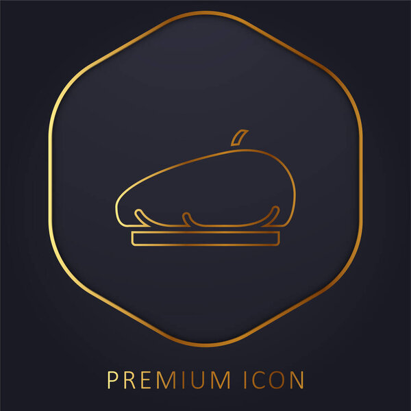 Логотип или иконка золотой линии Берета