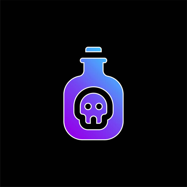 Bottle blue gradient vector icon