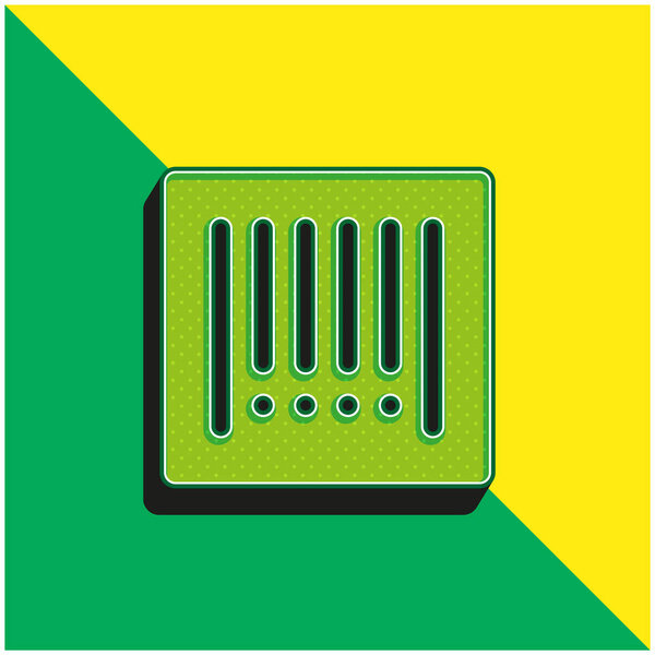 Зеленый и желтый штрих-код