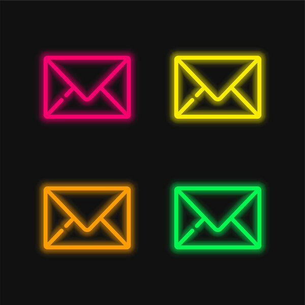 Большая оболочка, светящийся неоновый вектор