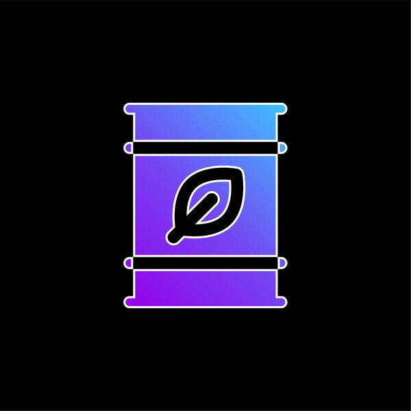 Значок биотопливного синего градиента