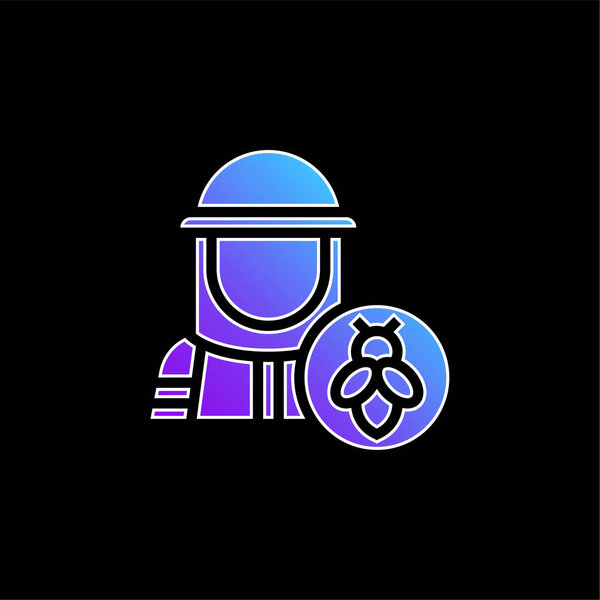 Beekeeper blue gradient vector icon