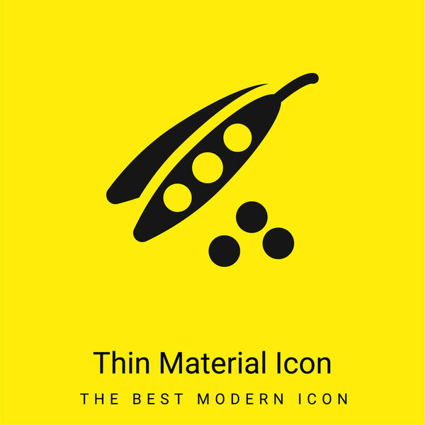 Фасоль сеет минимум ярко-желтого материала