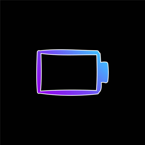 Battery blue gradient vector icon