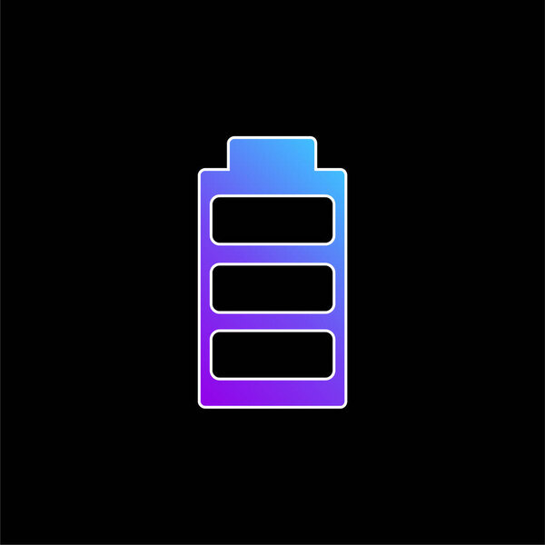 Battery blue gradient vector icon