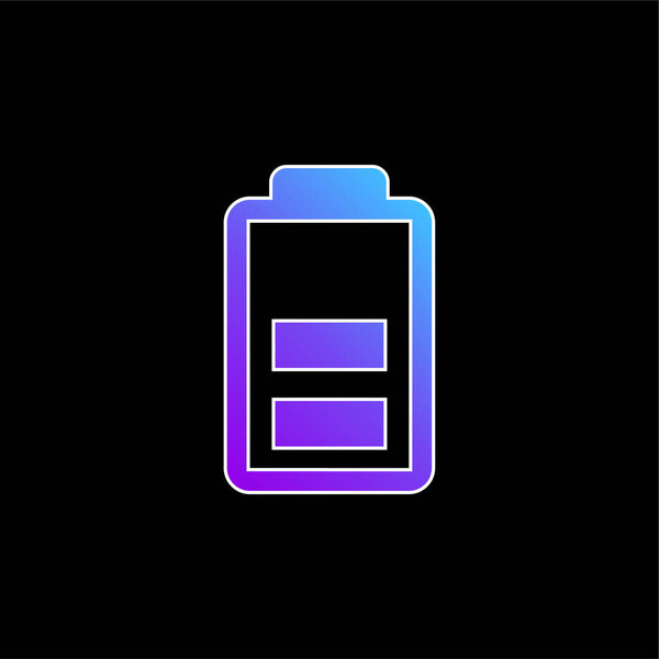 Battery blue gradient vector icon