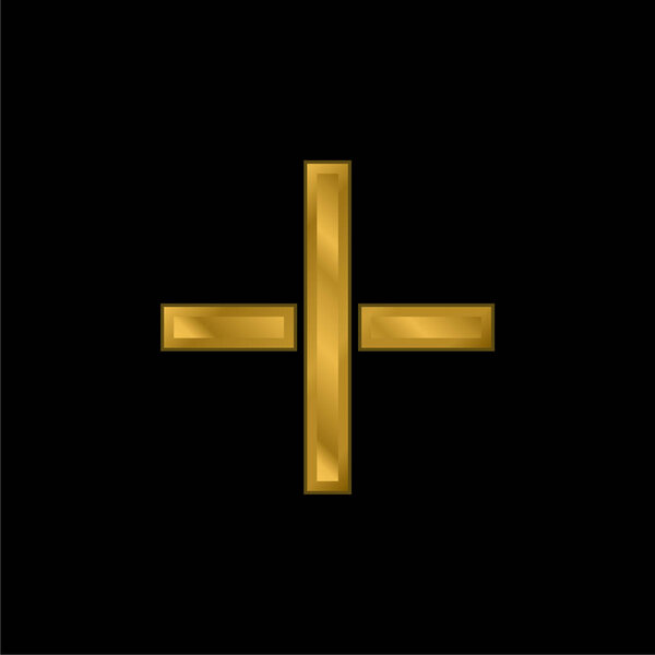 Добавить позолоченный металлический значок или вектор логотипа