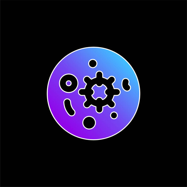 Blood Test blue gradient vector icon