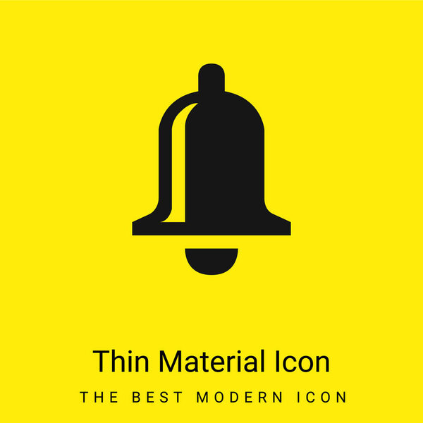 Колокольчик с минимальным ярко-желтым