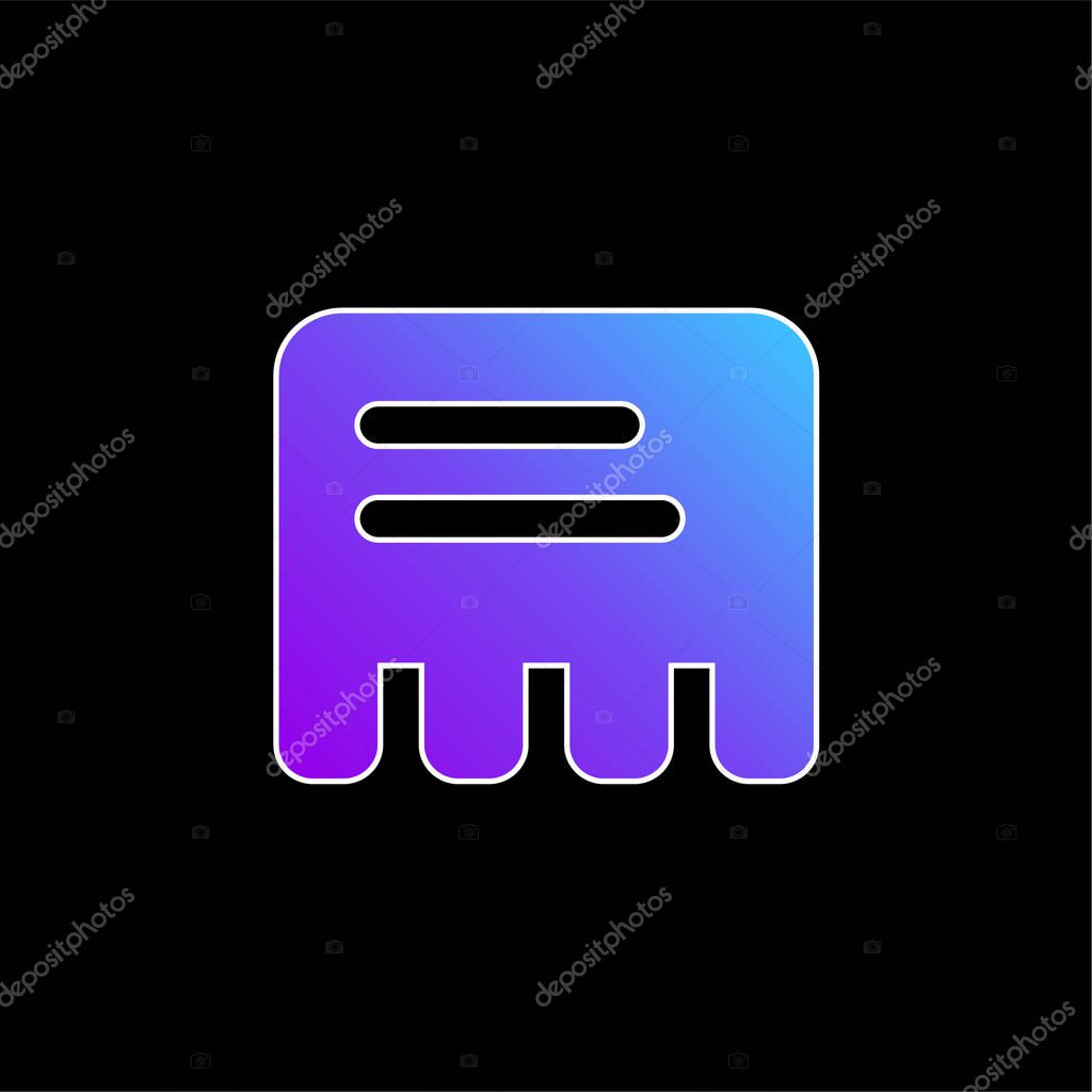 Advert blue gradient vector icon