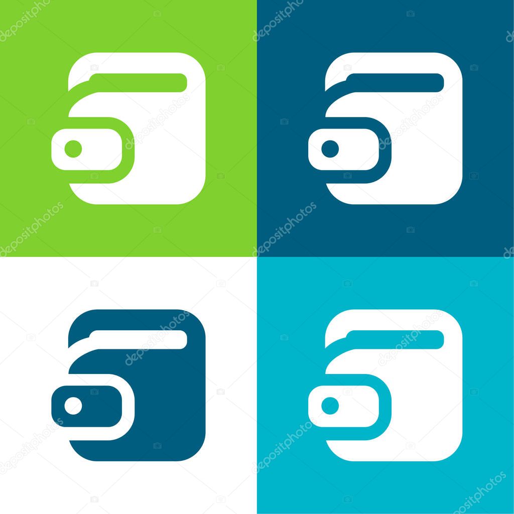 Big Torch Flat four color minimal icon set