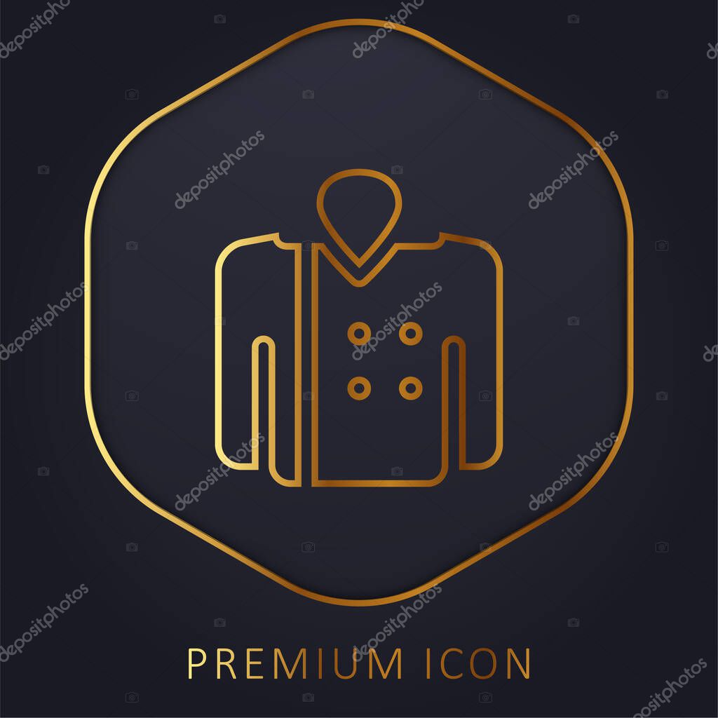 Blazer golden line premium logo or icon