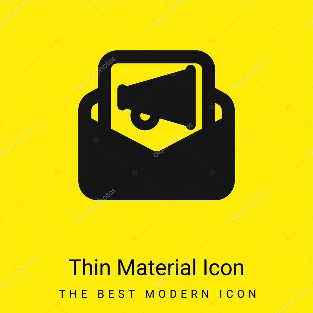 Ads minimal bright yellow material icon