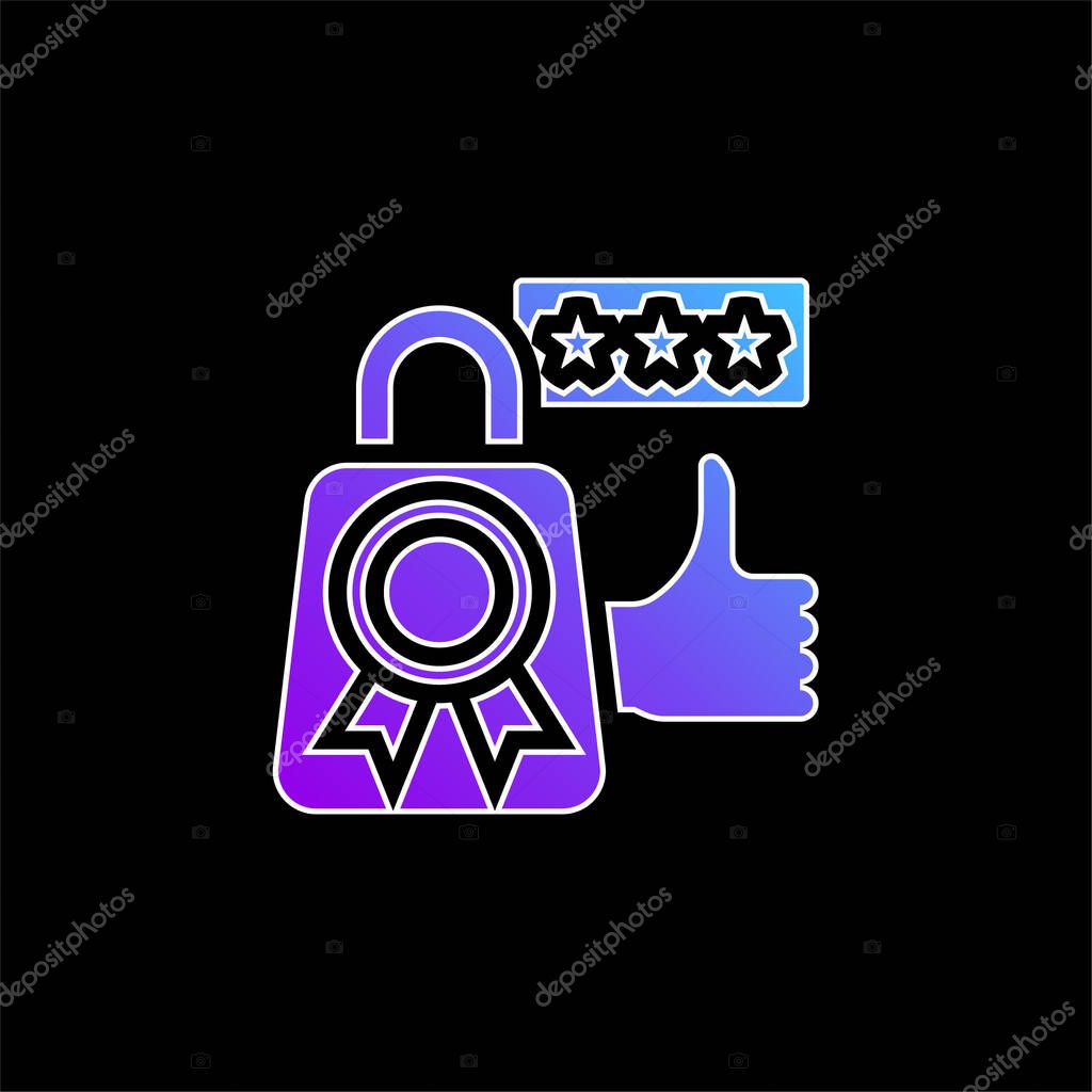Best Seller blue gradient vector icon
