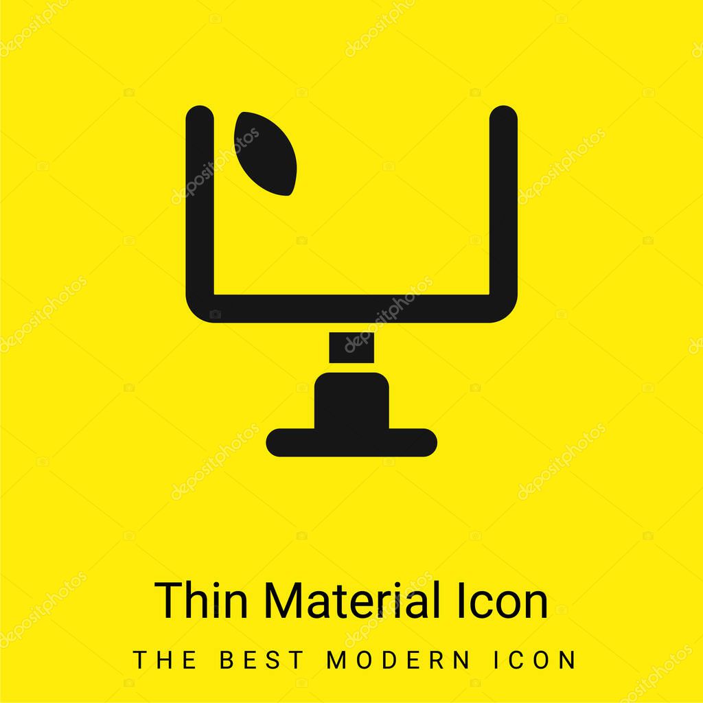 American Football Annotation minimal bright yellow material icon
