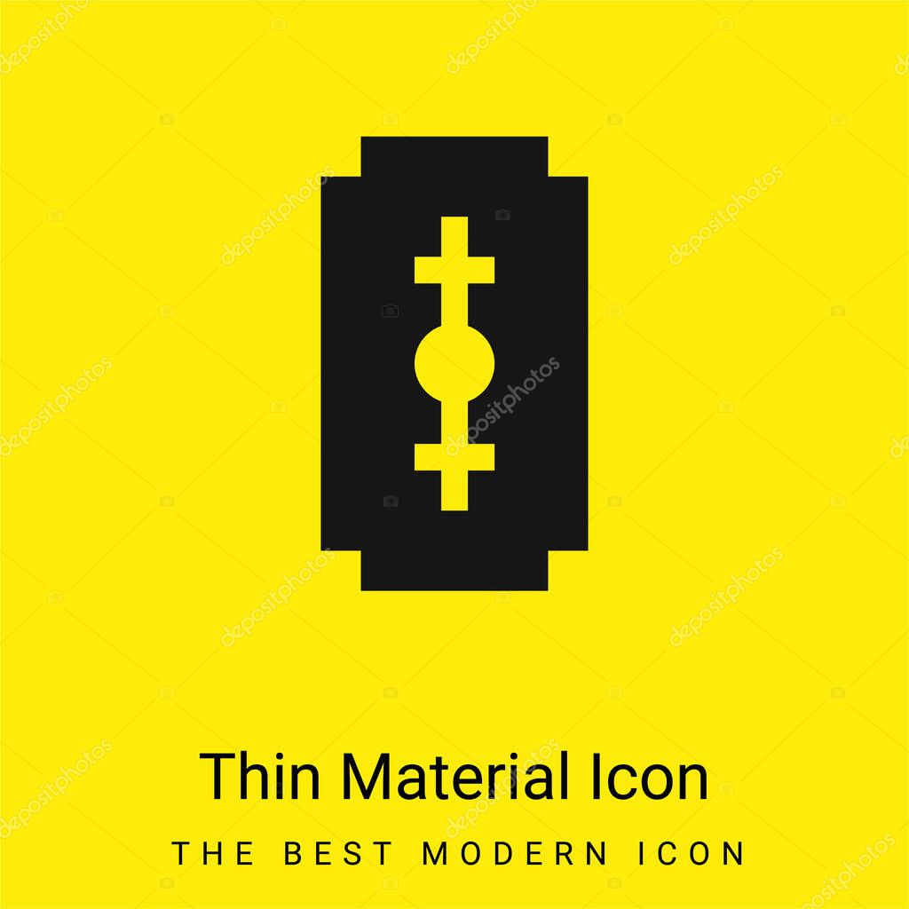 Blade minimal bright yellow material icon