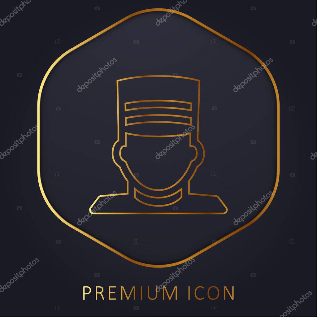 Bellboy golden line premium logo or icon