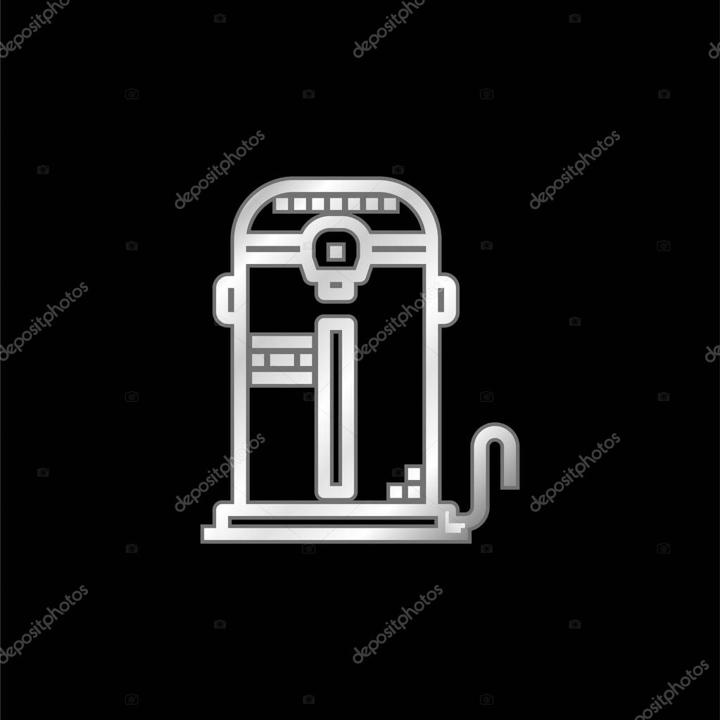Boiler silver plated metallic icon