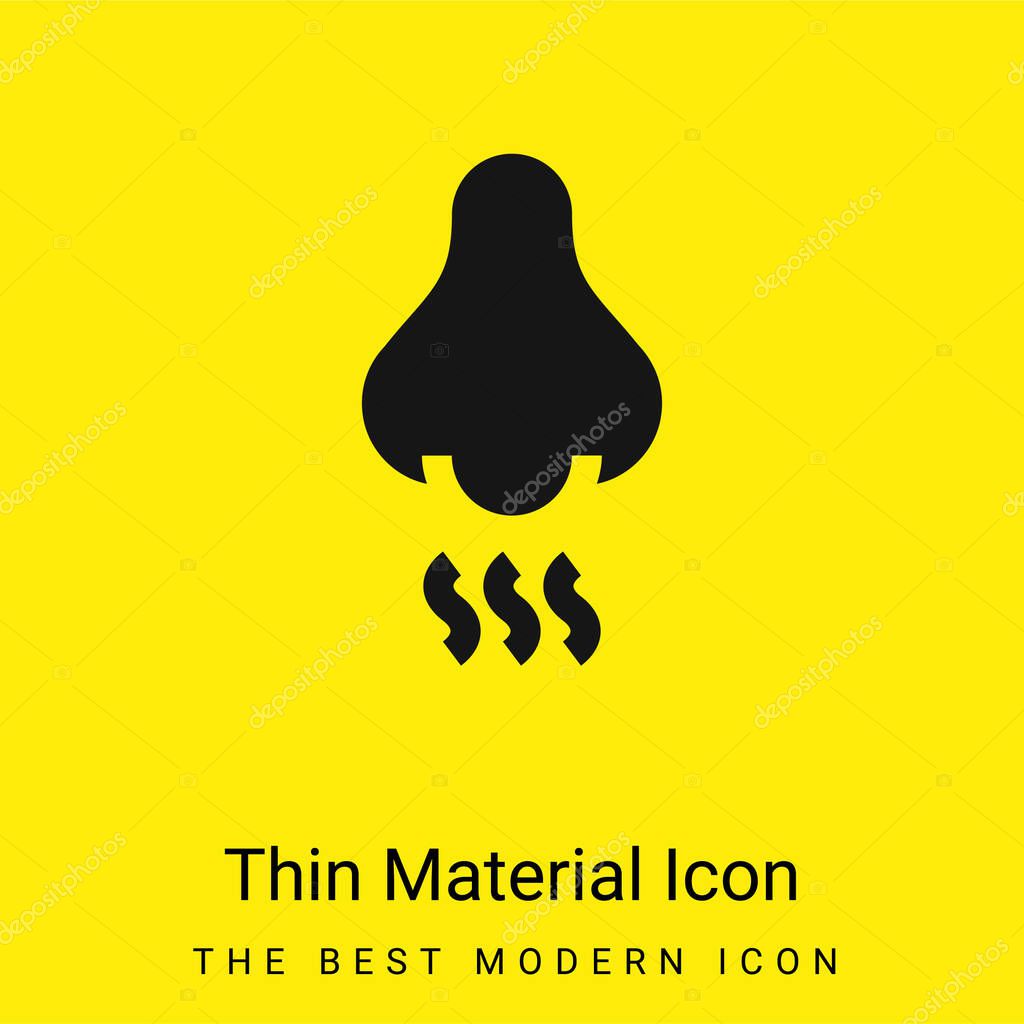 Aroma minimal bright yellow material icon