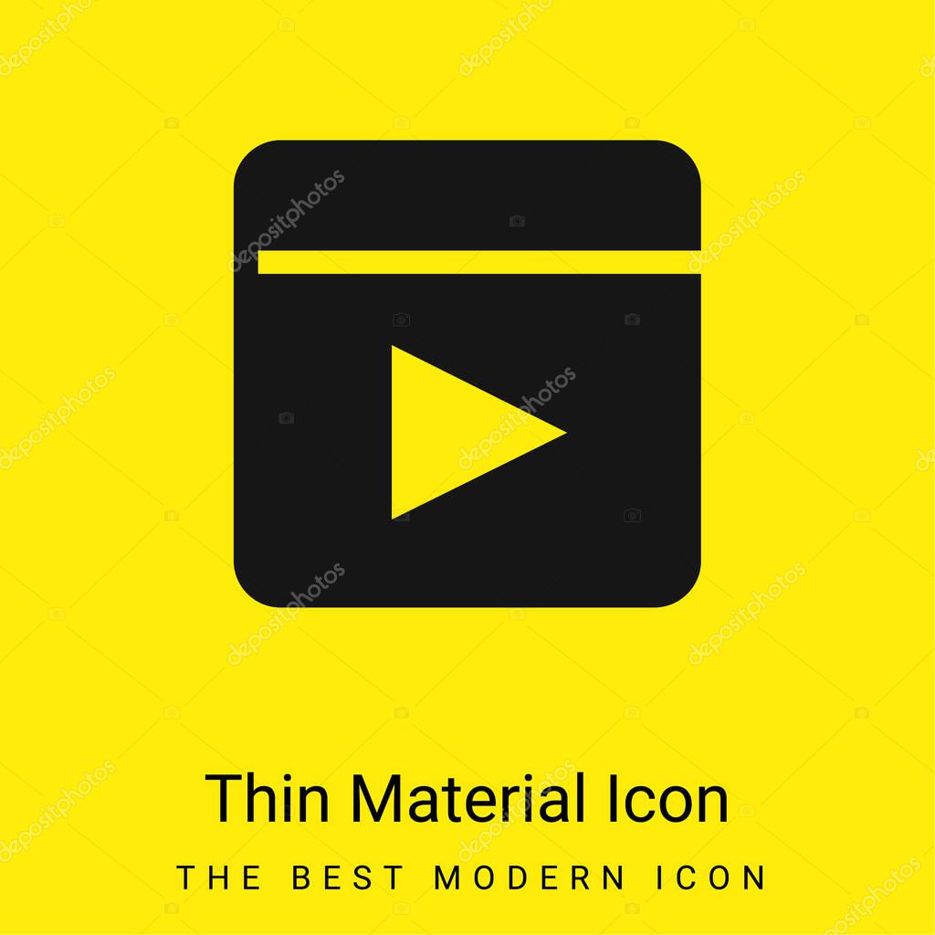 Animation minimal bright yellow material icon