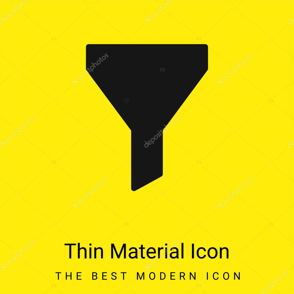 Big Funnel minimal bright yellow material icon