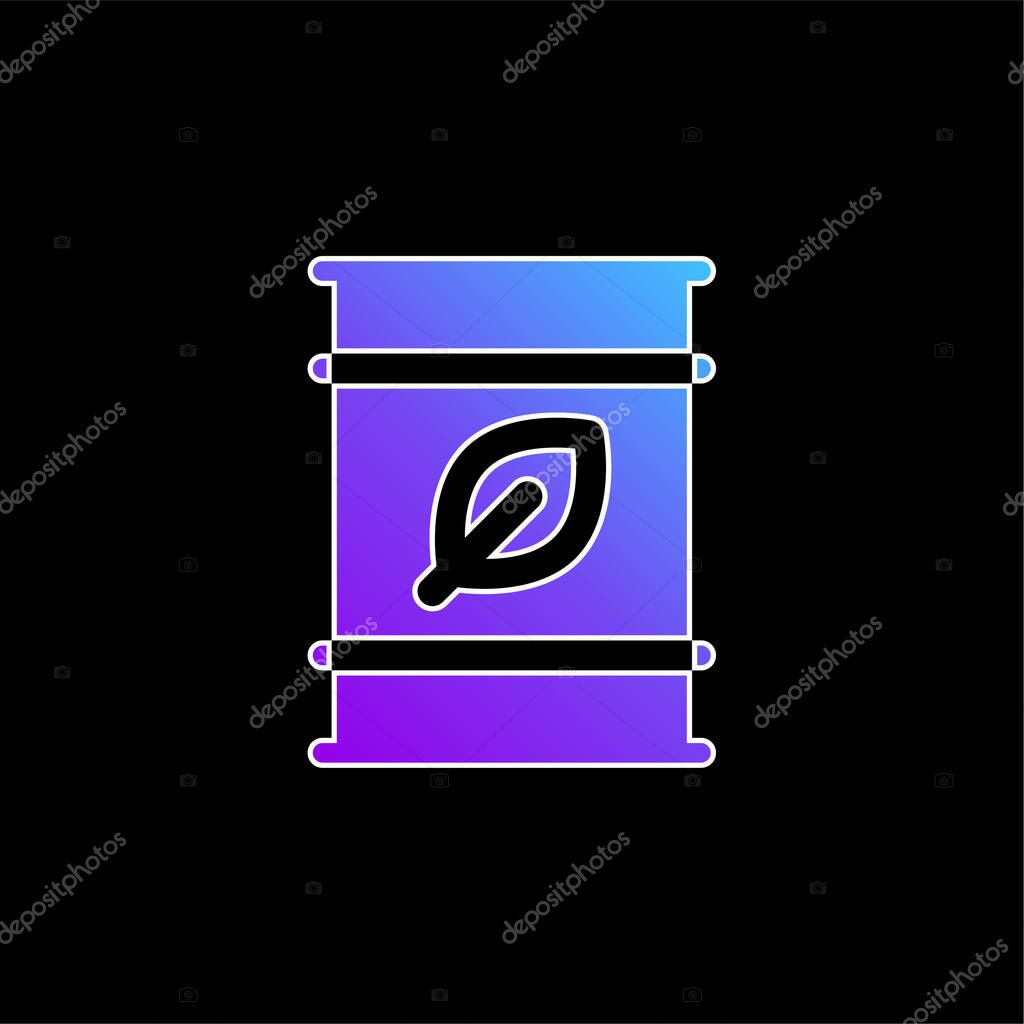 Biofuel blue gradient vector icon