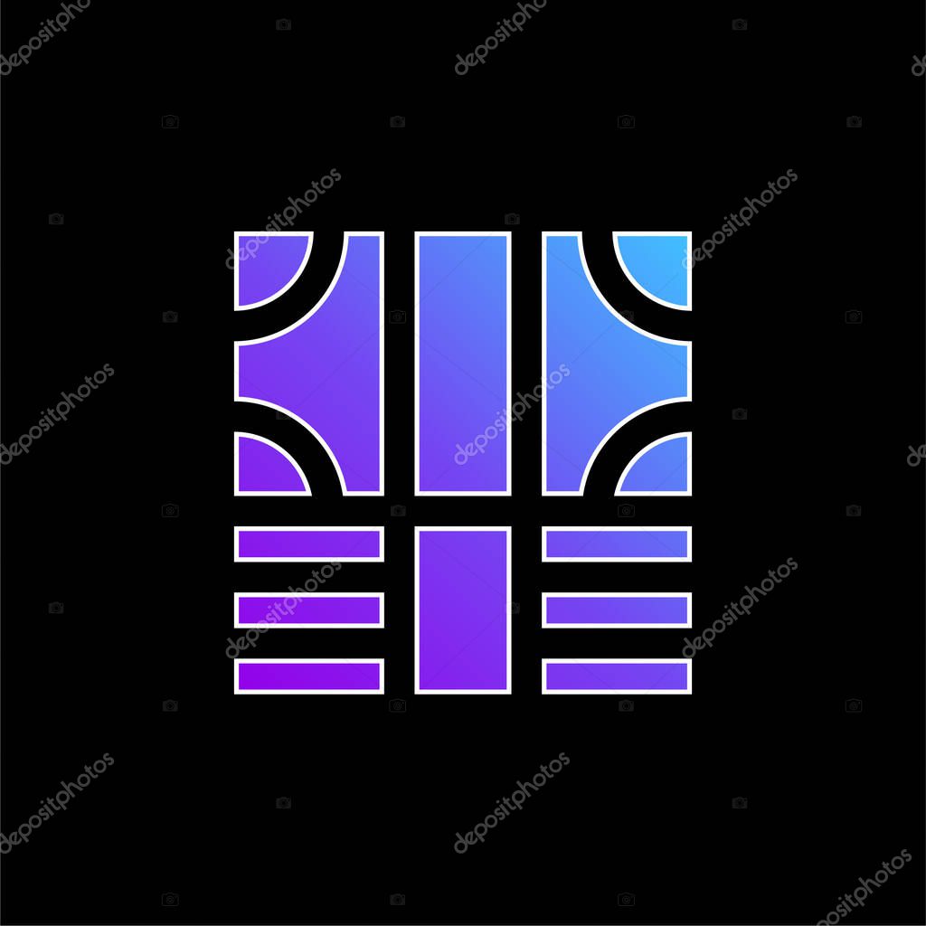 Bills blue gradient vector icon