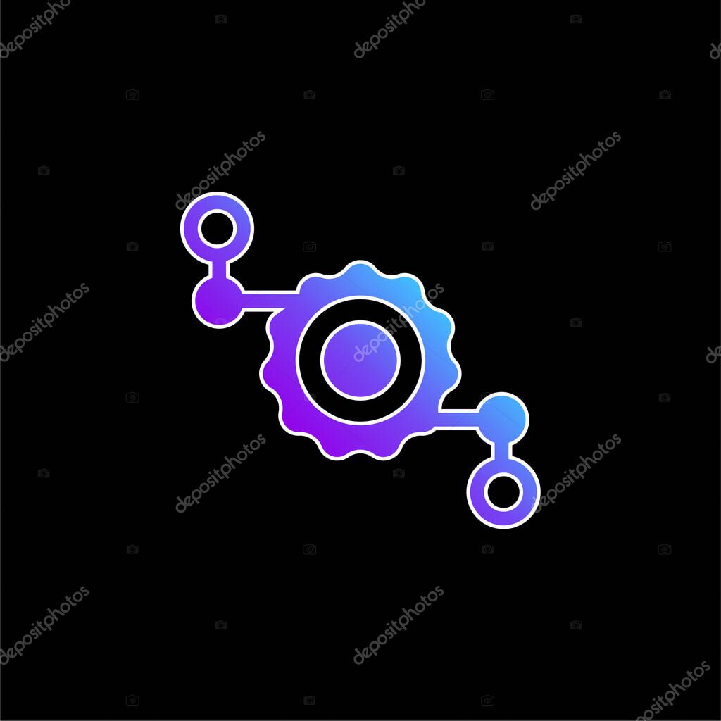 Assembly blue gradient vector icon