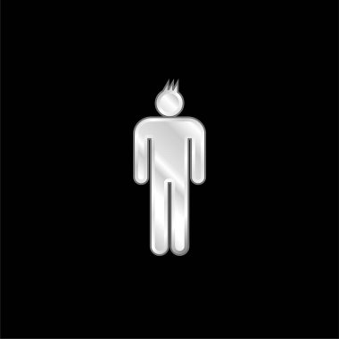 Gümüş kaplama metalik simge