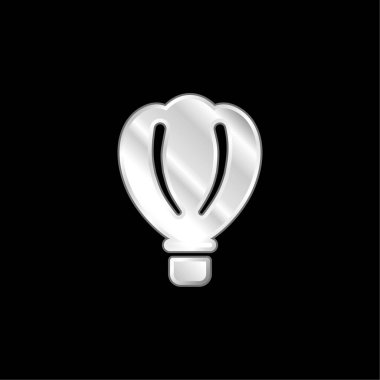 Hava Balonu gümüş kaplama metalik simge