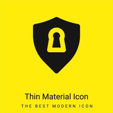 Antivirüs en az sarı madde simgesi