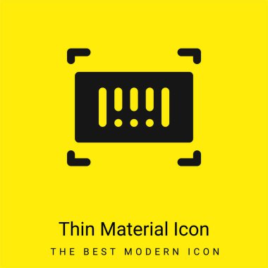 Barkod en az parlak sarı madde simgesi