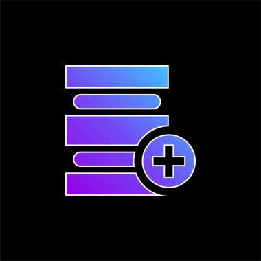 Mavi gradyan vektör simgesi ekle