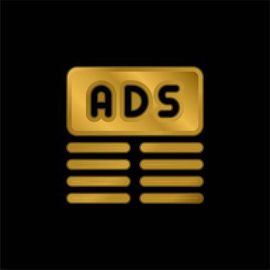 Sancak altın kaplama metalik simge veya logo vektörü