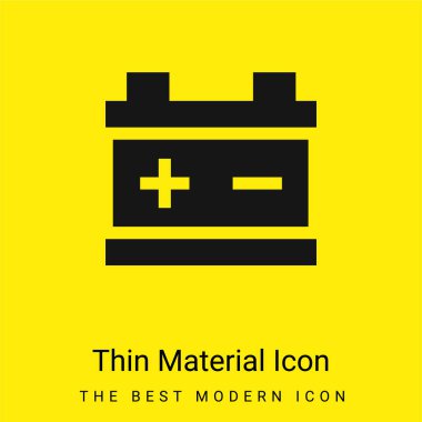 Pil en az parlak sarı madde simgesi