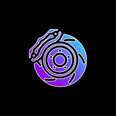 Fren mavisi gradyan vektör simgesi