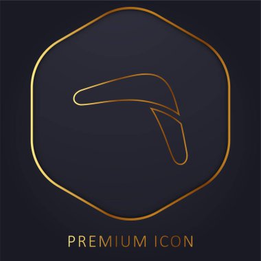 Bumerang Çubuğu Altın Çizgi prim logosu veya simgesi