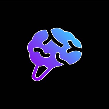 Beyin mavisi gradyan vektör simgesi