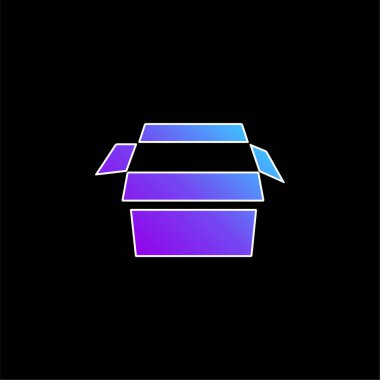 Kutu mavisi gradyan vektör simgesi